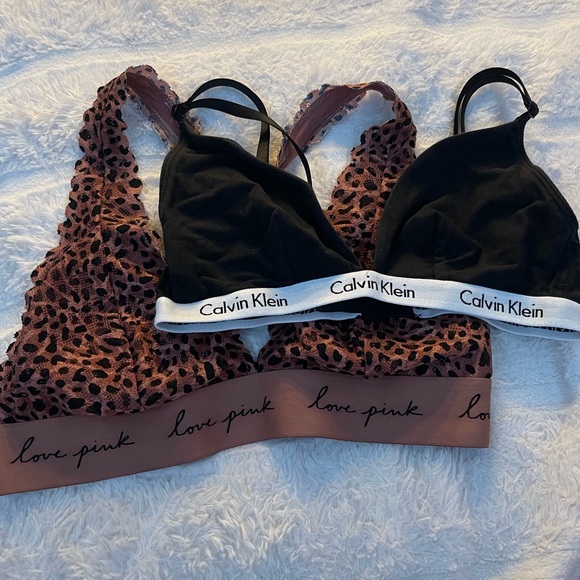 Calvin Klein Other - Calvin Klein and PINK bralette bundle